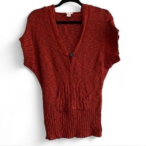 Vintage Y2K Maurices Red V-Neck Sweater size Large